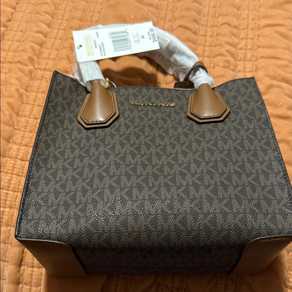 Michael Kors Brown and Tan Satchel- NWT!